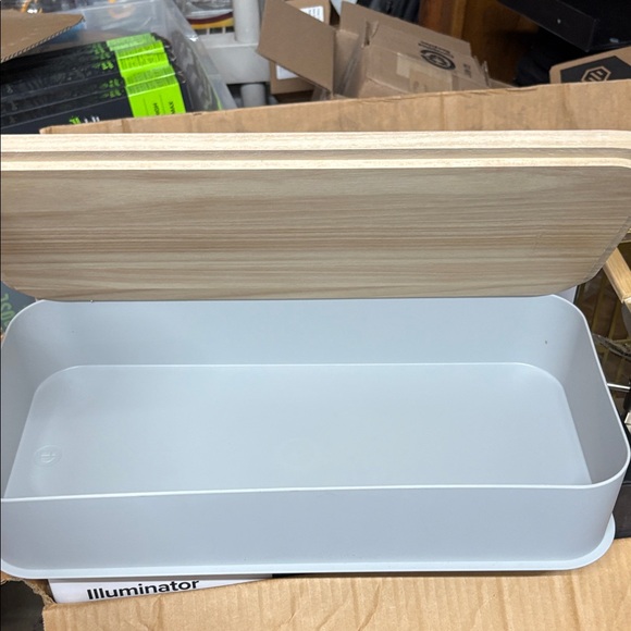 Other - iDesign Bin with wooden lid
